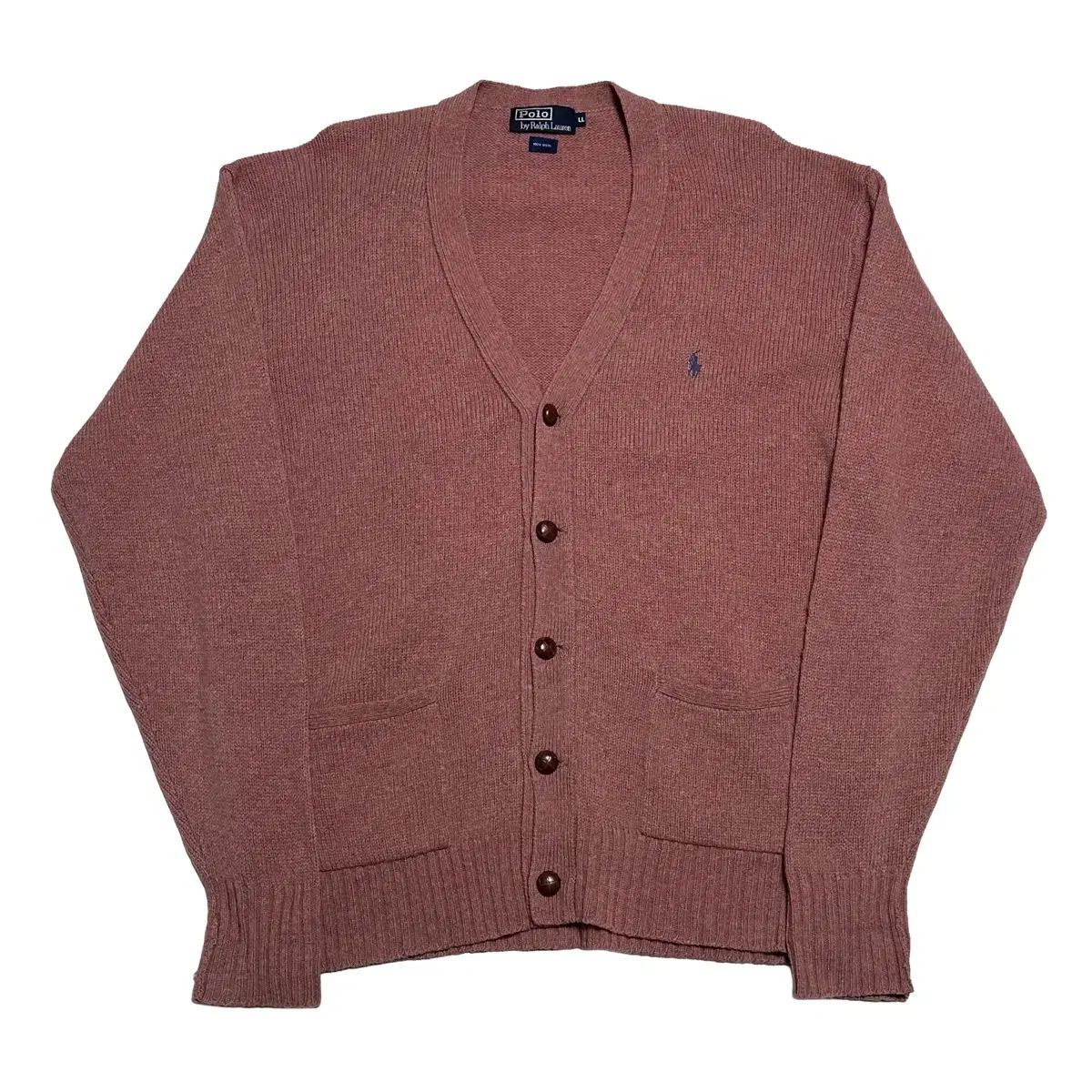 LL POLO RALPH LAUREN ポロラルフローレン ウール Vネック カーディガン