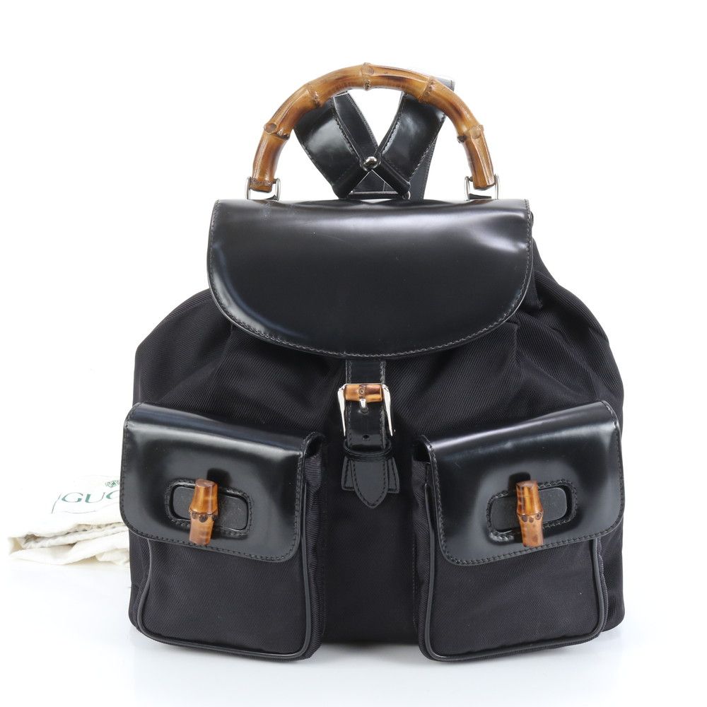 極美品 ヴィンテージ オールド グッチ バンブー 003 1998 レザー 2WAY