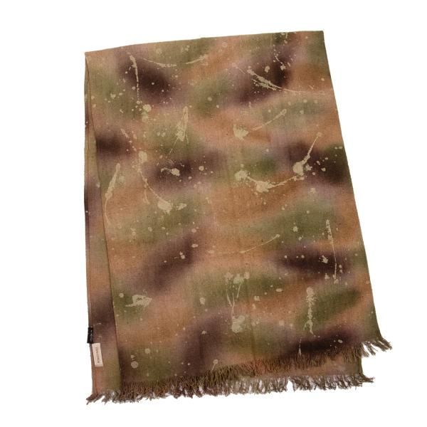 ロメオジリROMEO GIGLI シルク抜き染めフリンジストール ワインカーキ他