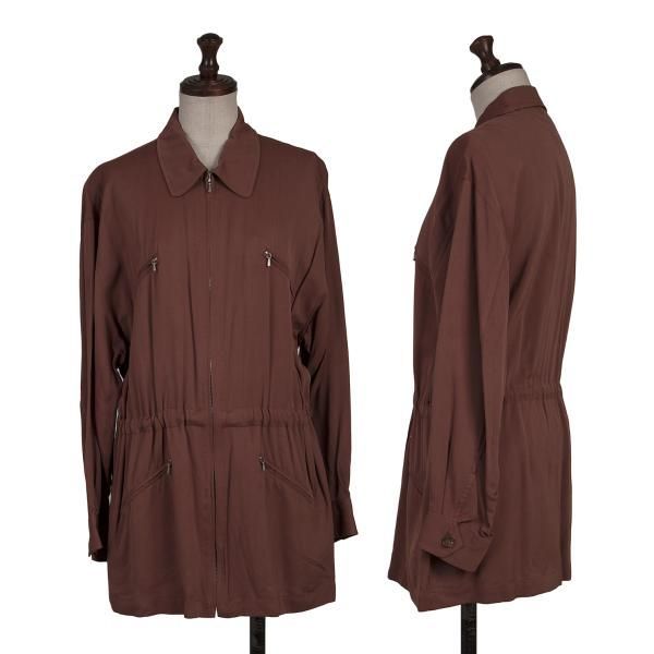 ケンゾーKENZO レーヨン混ジップポケットブルゾン ワイン38 - メルカリ