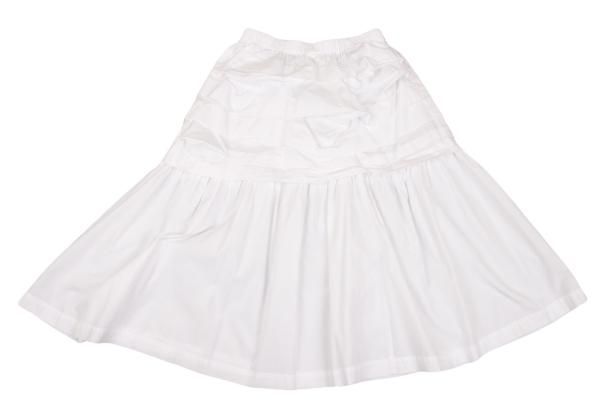 COMME des GARCONS AD1999 コットン 膝丈 スカート 白 コムコム コムデギャルソンCOMME des GARCONS ティアードコットン