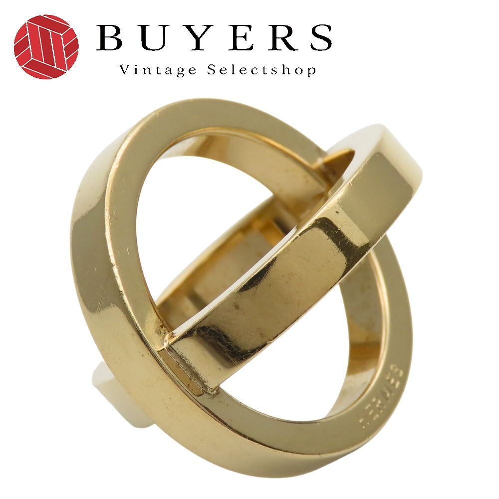 エルメス スカーフリング コスモス FANTAISIE メタル ゴールド メッキ GP アクセサリー レディース 女性 HERMES