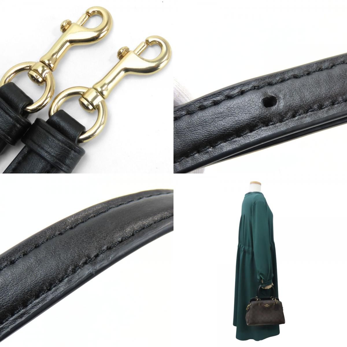 中古】 コーチ ハンドバッグ 91494 シグネチャー PVC レザー ダーク