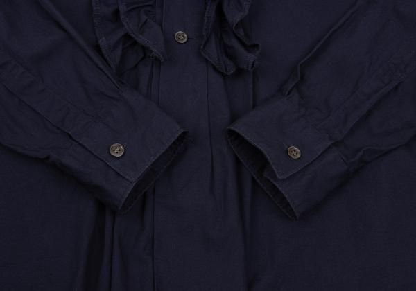 美品 コムデギャルソン ラウンドカラーステッチシャツ