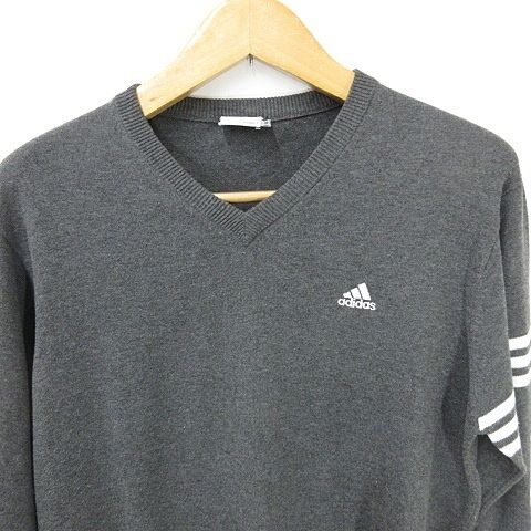 アディダス adidas ゴルフ スポーツウエア ニット セーター 長袖 V