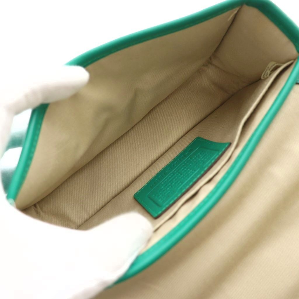 コーチ COACH レガシー ペニー ショルダーバッグ 緑 グリーン /SS □OS 