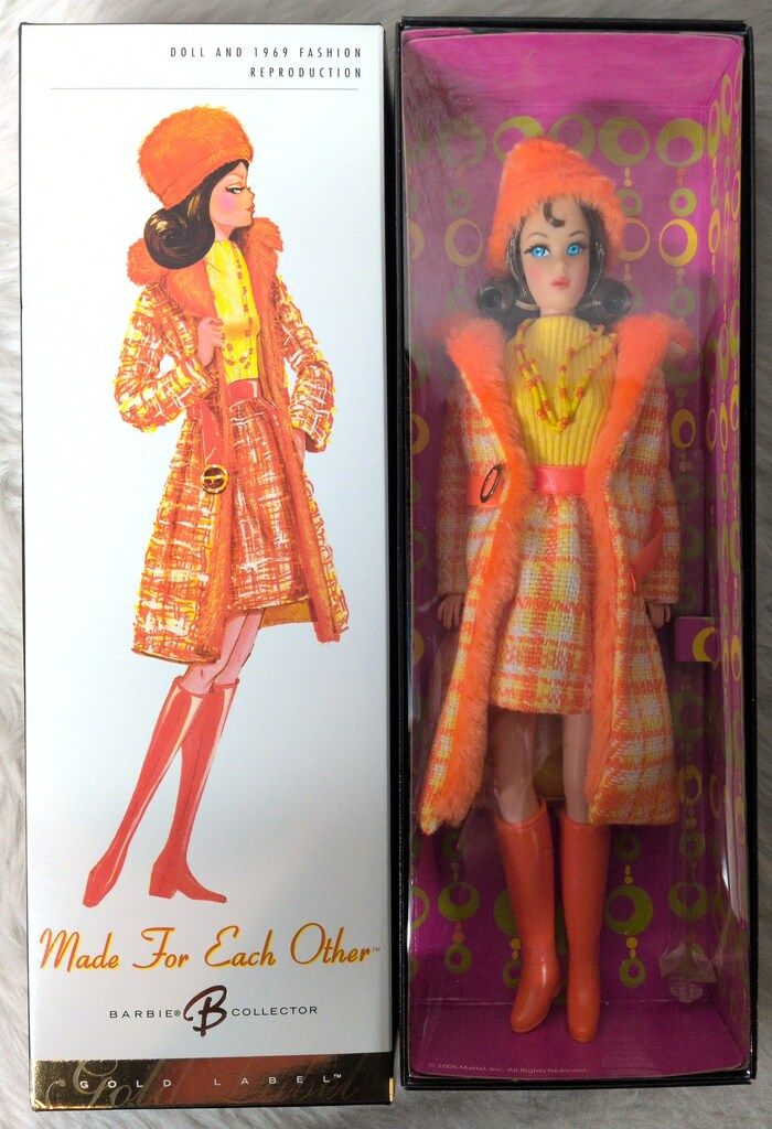 マテル ゴールドラベル 復刻ツイストバービー メイドフォーイーチ