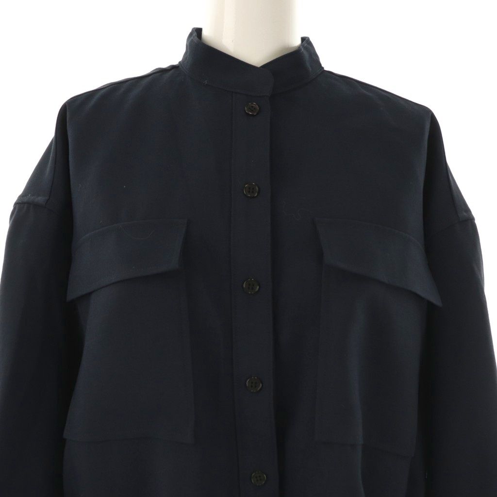 ウィムガゼット Whim Gazette 23SS ミリタリーシャツ 長袖 ベルト付き