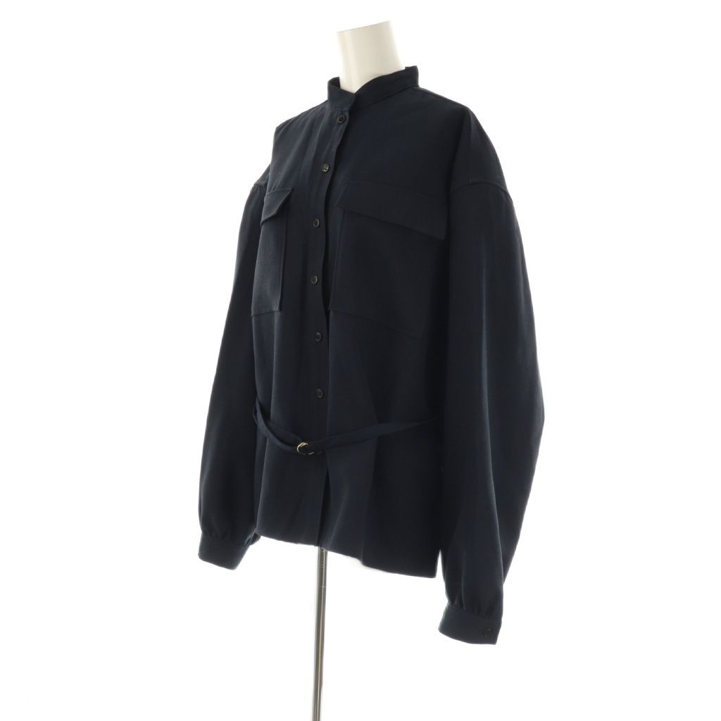 ウィムガゼット Whim Gazette 23SS ミリタリーシャツ 長袖 ベルト付き