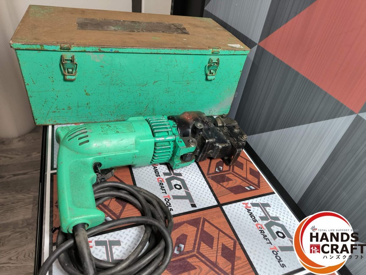 ▲ 亀倉 電動油圧パンチャー ケース付 ハンズ