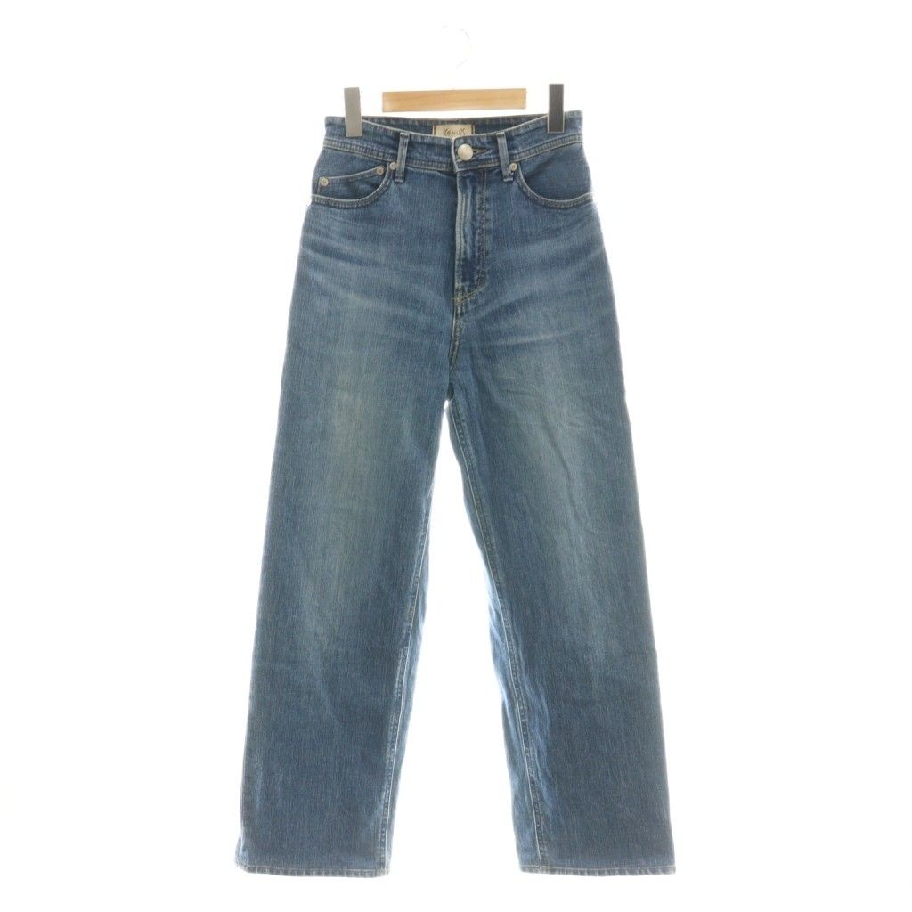 【中古】ヤヌーク YANUK LEA ボーイストレート デニムパンツ ジーンズ 24 ブルー 青 57131231 /CX ■OS レディース ヤヌーク YANUK LEA ボーイストレート デニムパンツ 最新 ジーンズ 24