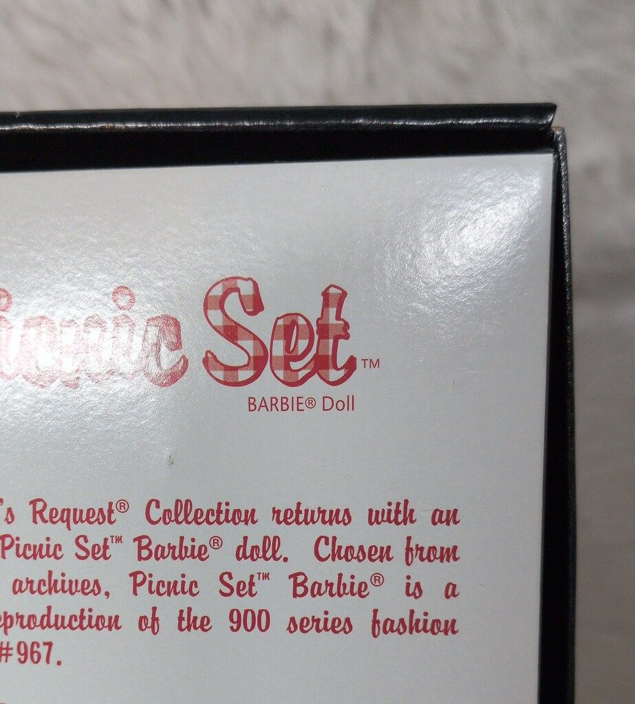  マテル 復刻バービー ゴールドラベル ピクニックセット 人形本体 バービー