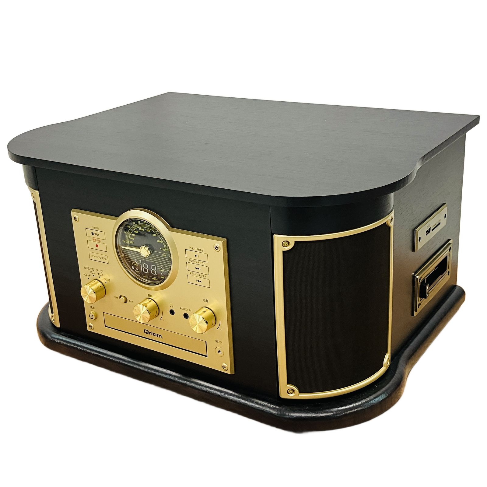 YAMAZEN MRP M 100 CR Qriom キュリオム マルチレコードプレーヤー 製 音響機器 オーディオ 山善