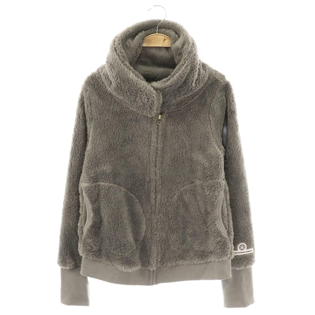 メゾンマーベリックプレゼンツ MAISON ボアジャケット ハイネック ジップアップ ブルゾン 38 グレー ES OS