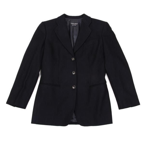 GIORGIO ARMANI カシミヤ混 テーラードジャケット ネイビー ジョルジオ アルマーニGIORGIO ARMANI カシミア3Bテーラードジャケット