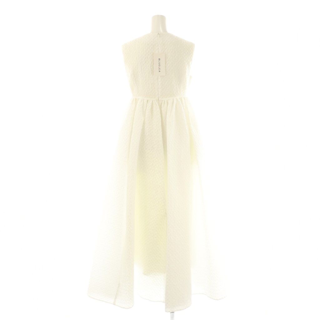 ブル BLUELEA Jacquard long dress ドレス ワンピース ロング ノースリーブ 36 ホワイト HK OS