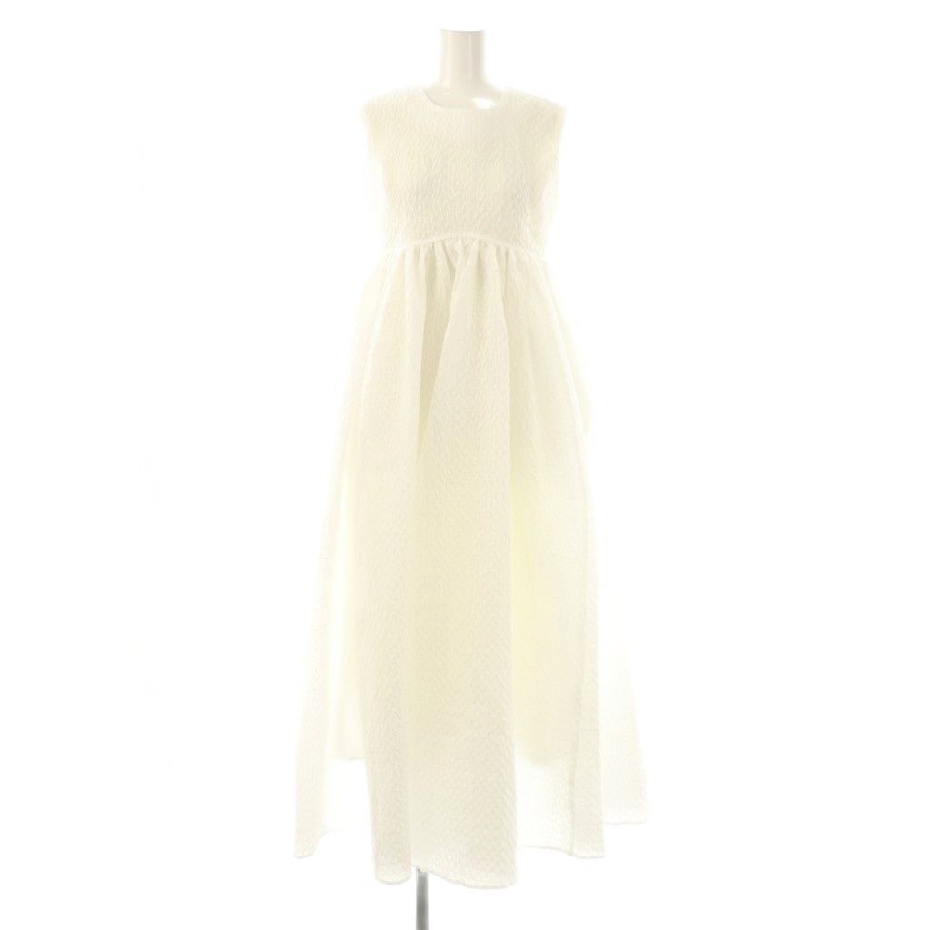 ブル BLUELEA Jacquard long dress ドレス ワンピース ロング ノースリーブ 36 ホワイト |HK OS