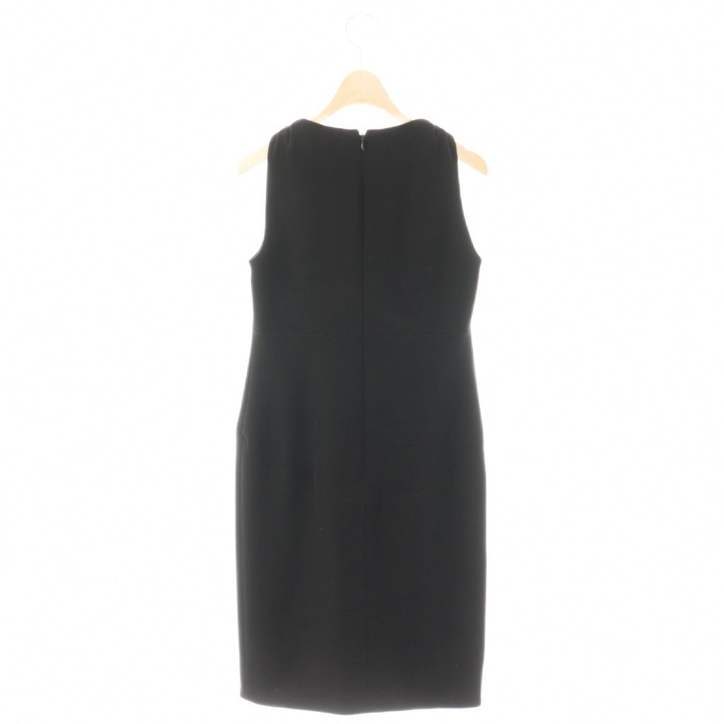 ✨美品　YOKOCHAN パールワンピース 膝丈 ブラック　36 ヨーコチャン YOKO CHAN パール ノースリーブワンピース 膝丈 36