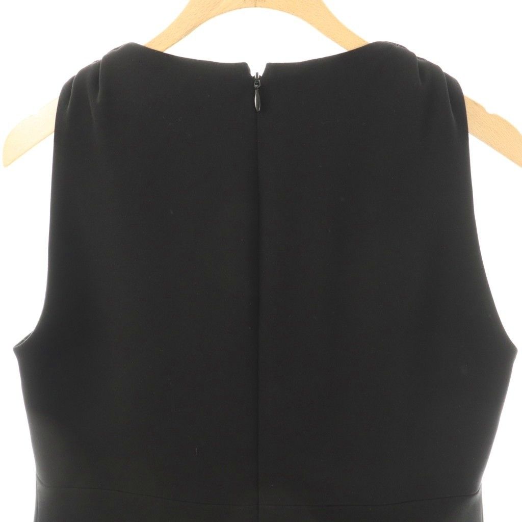 ヨーコチャン YOKO CHAN パール ノースリーブワンピース 膝丈 36