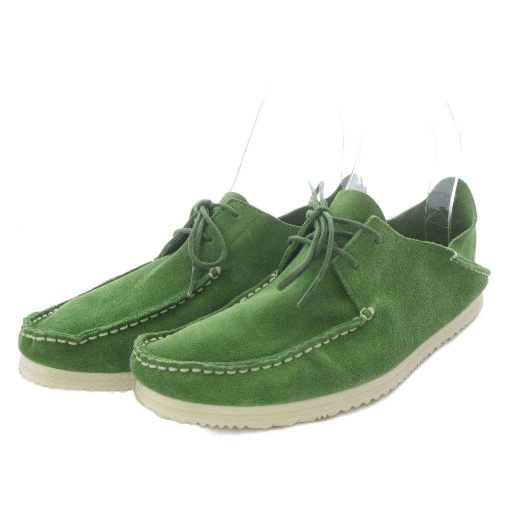 コールハーン COLE HAAN GRAND FIVE モカシン ドライビングシューズ スエード 42 グリーン YO 33