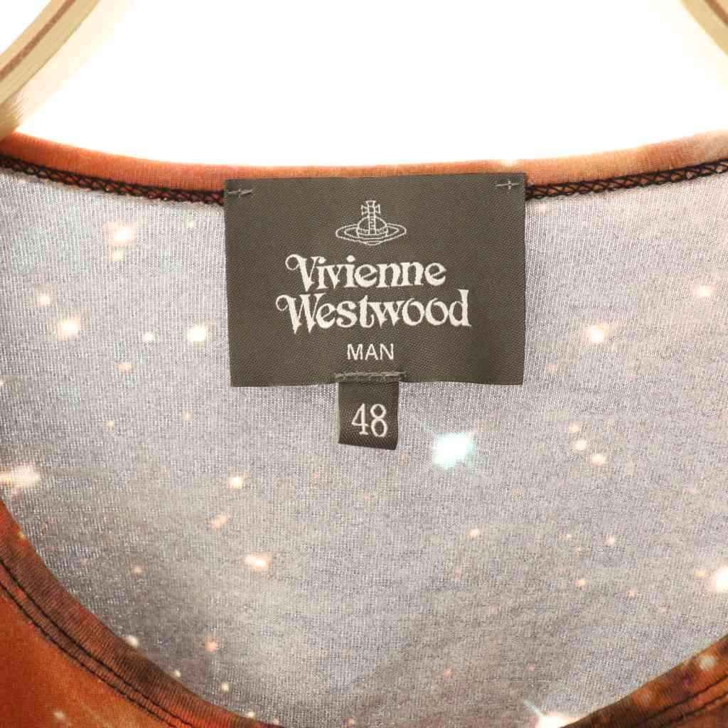 【中古】ヴィヴィアンウエストウッドマン オーブプリントギャラクシーカットソー 48 マルチカラー /CX ■OS メンズ ヴィヴィアンウエストウッドマン Vivienne Westwood MAN オーブ