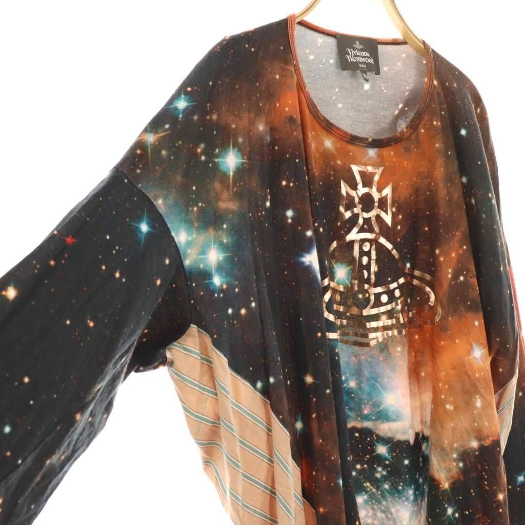 【中古】ヴィヴィアンウエストウッドマン オーブプリントギャラクシーカットソー 48 マルチカラー /CX ■OS メンズ ヴィヴィアンウエストウッドマン Vivienne Westwood MAN オーブ