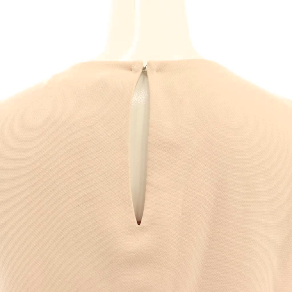  マックスマーラステュディオ Max Mara Studio 近年モデル フラワー装飾 ノースリーブ ブラウス 42 サーモンピンク DF OS 半袖 シャツ ブラウス