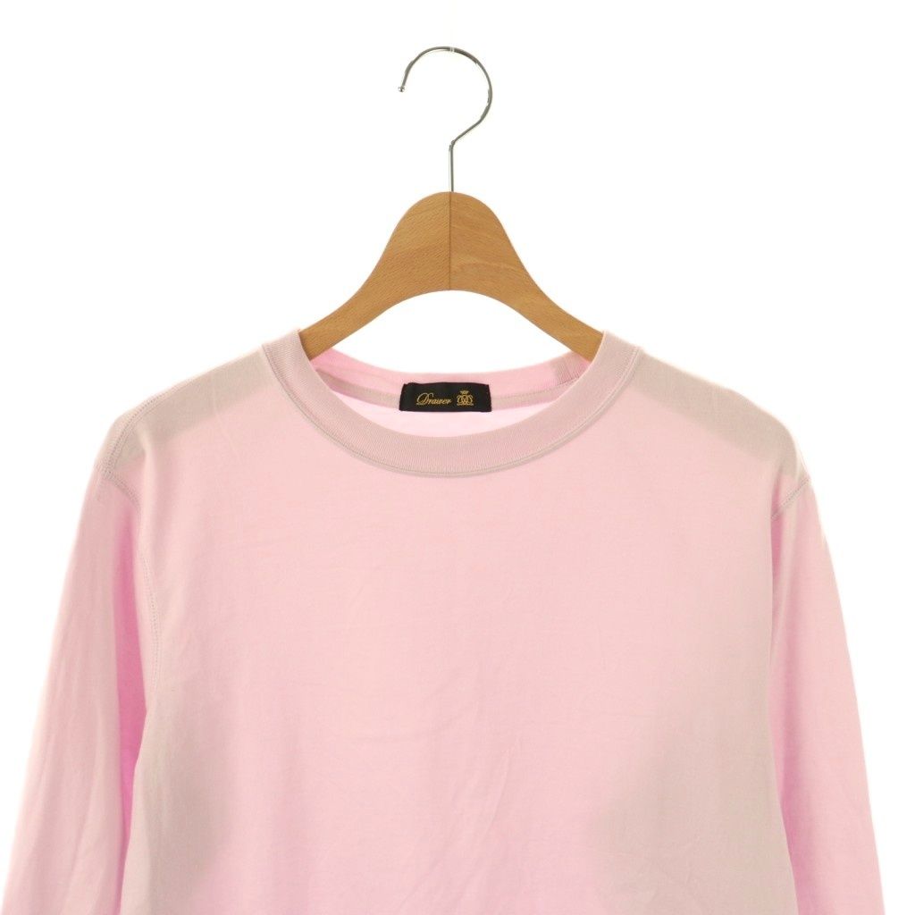 ドゥロワー Drawer コットン天竺クルーネックロングスリーブ