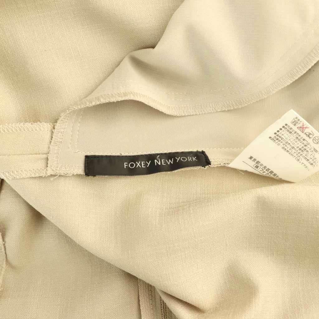 フォクシーニューヨーク FOXEY NEW YORK リネンホイップワンピース 38