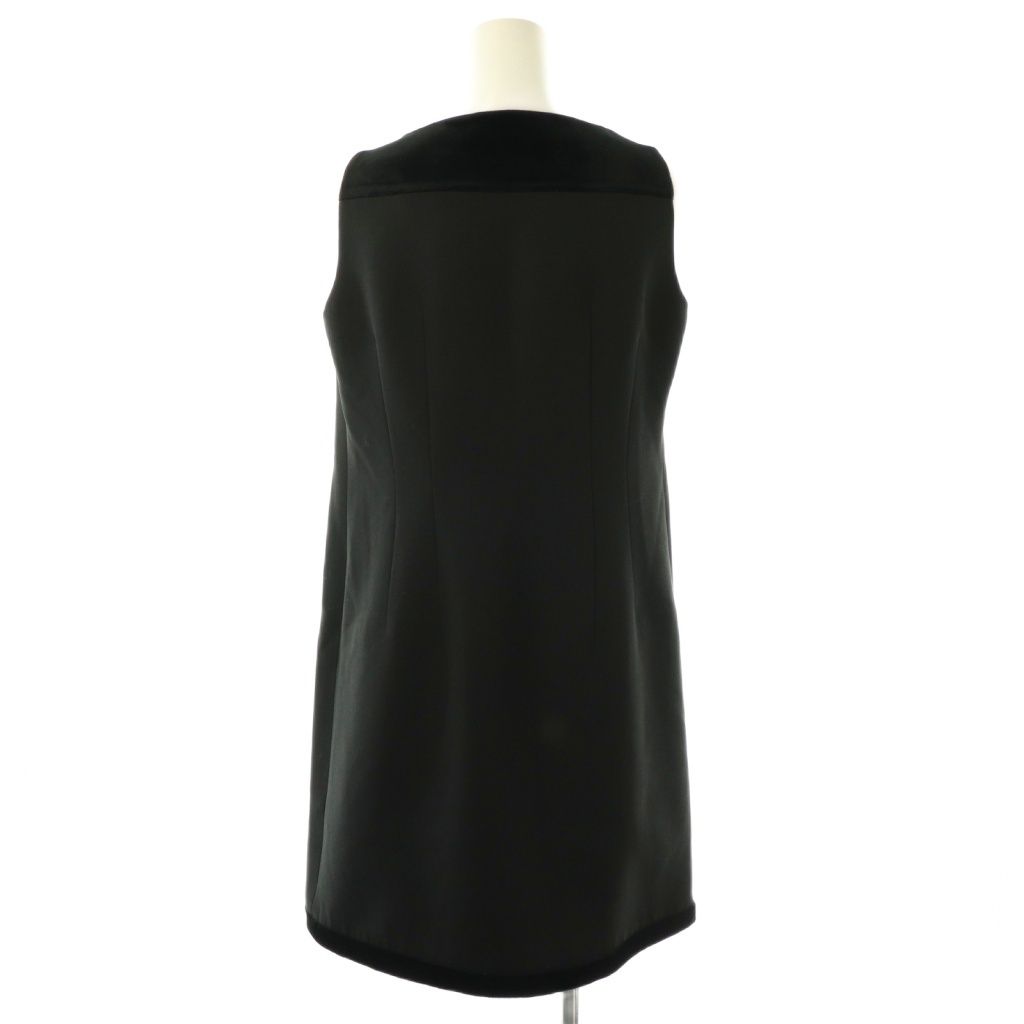 ルネ Rene ベロア切替ワンピース 34 ブラック /DO □OS - メルカリ