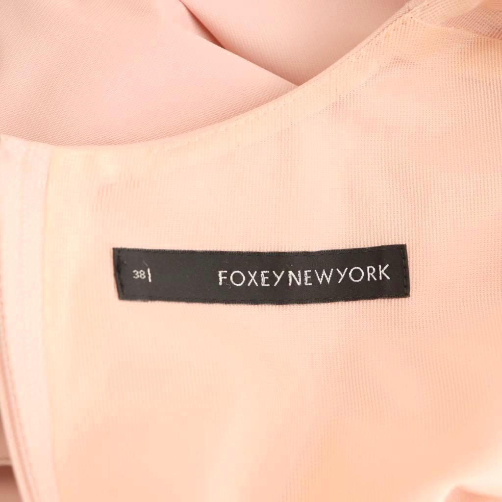 フォクシーニューヨーク FOXEY NEW YORK ノースリーブ ワンピース ひざ