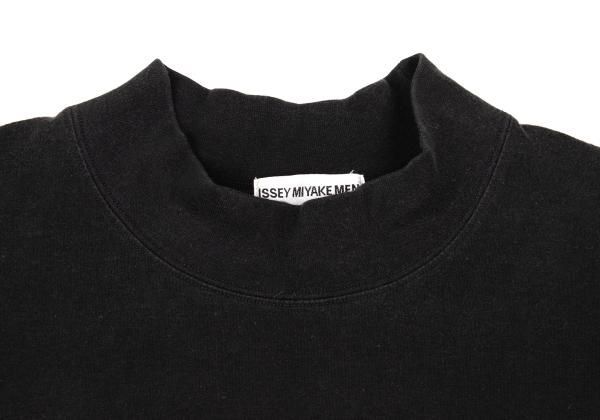 イッセイミヤケ メンISSEY MIYAKE MEN モックネックカットソー 黒F