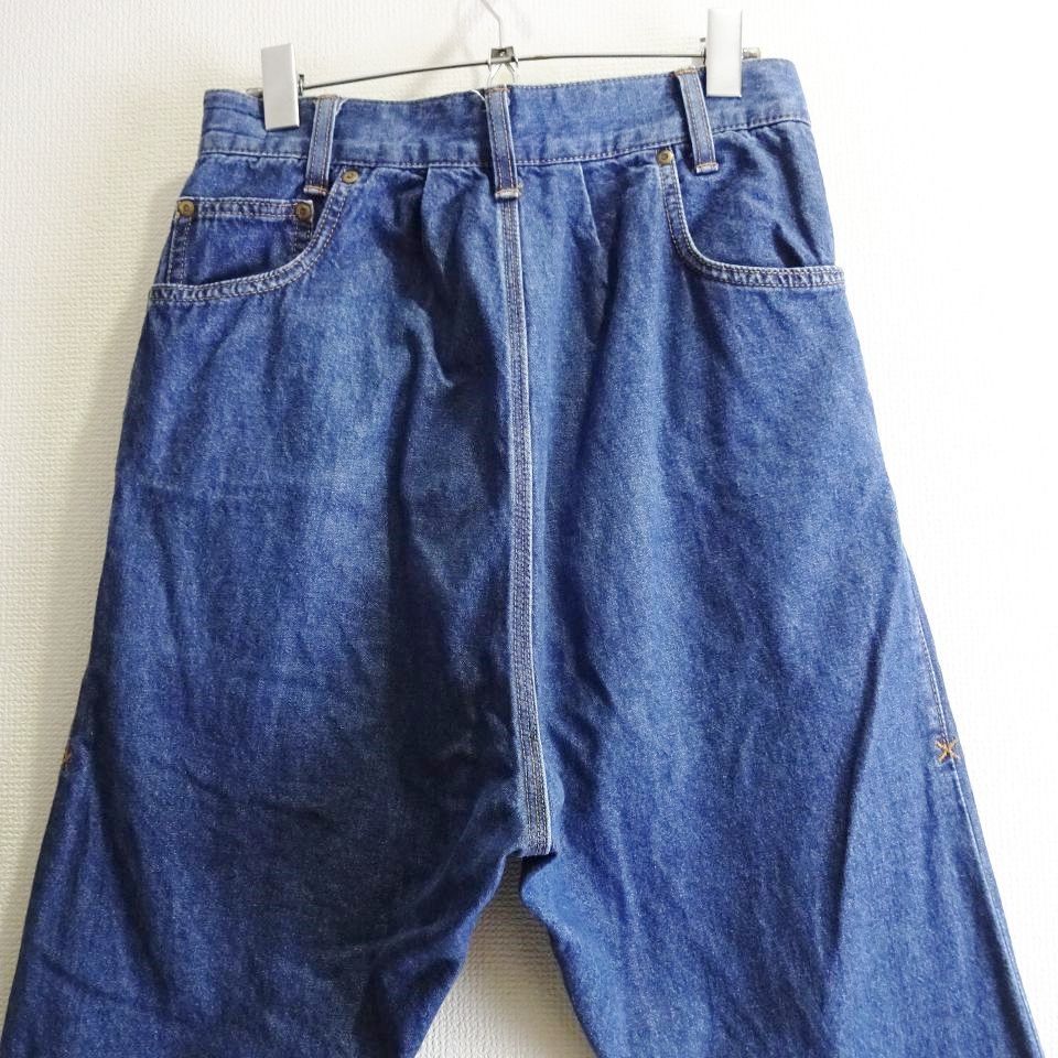 Lee × mercibeaucoup コラボ うしろまえサルエルデニムパンツ W70cm