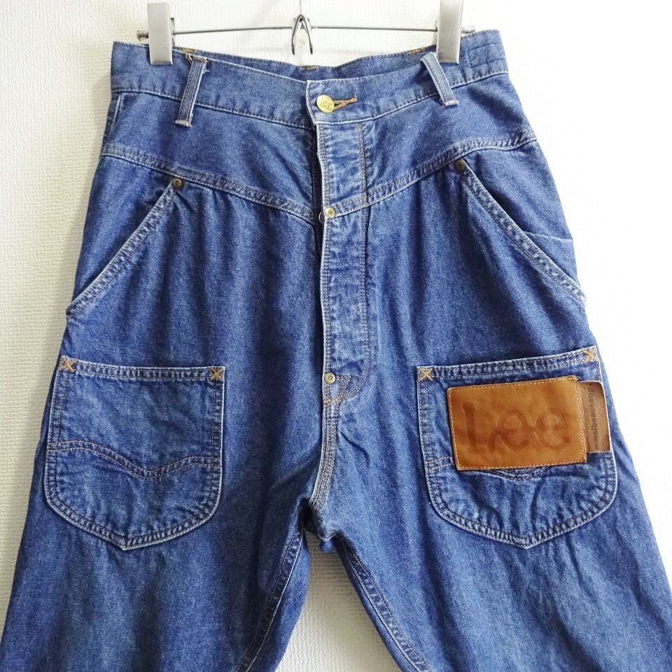 Lee × mercibeaucoup コラボ うしろまえサルエルデニムパンツ W70cm