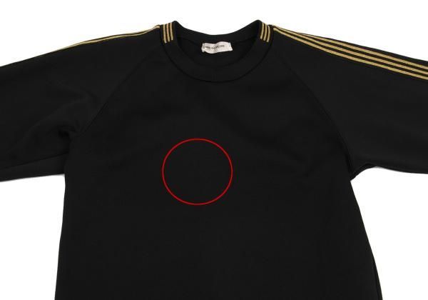 コムデギャルソンCOMME des GARCONS ラメラインスリーブポリカットソー