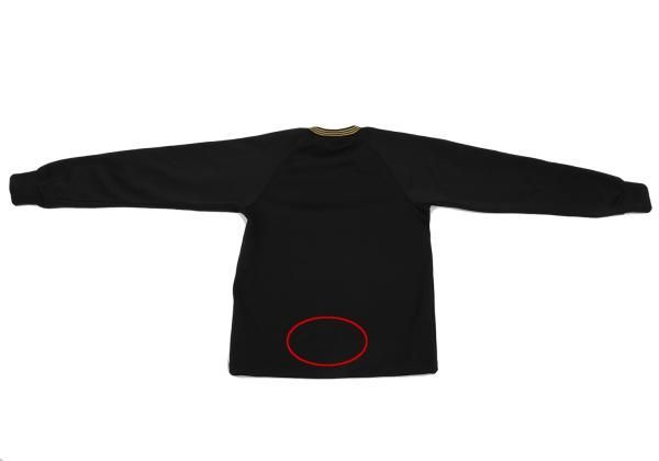 コムコム　カットソー　M コムデギャルソンCOMME des GARCONS ラメラインスリーブポリカットソー