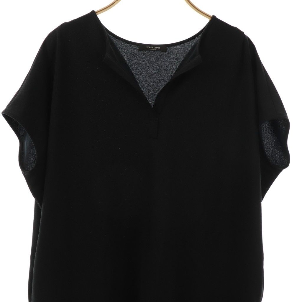 YOKO CHAN ワンピース コクーン スキッパー　ヨーコチャン ヨーコチャン YOKO CHAN スキッパーコクーンワンピース 膝丈 フレンチ