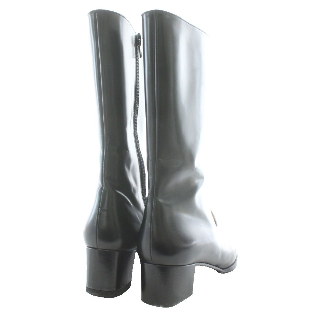 CELINE メタルヒールブーツ サイズ36 セリーヌ CELINE チャンキーヒール ロゴ メタルリング ブーツ ミドル