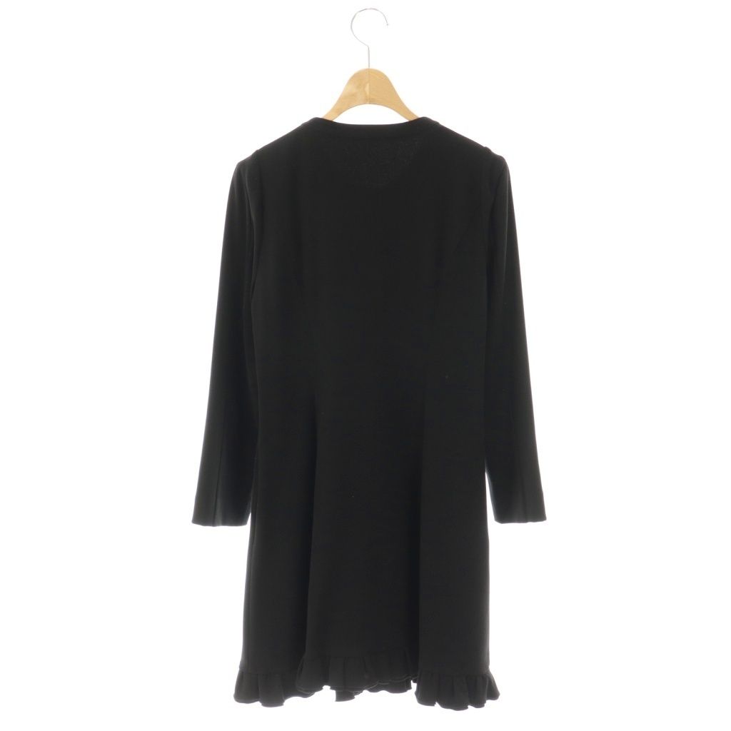 フォクシーニューヨーク FOXEY YORK リトルドレスコート ジップアップワンピース ミニ 38 ブラック 27897 HK OS