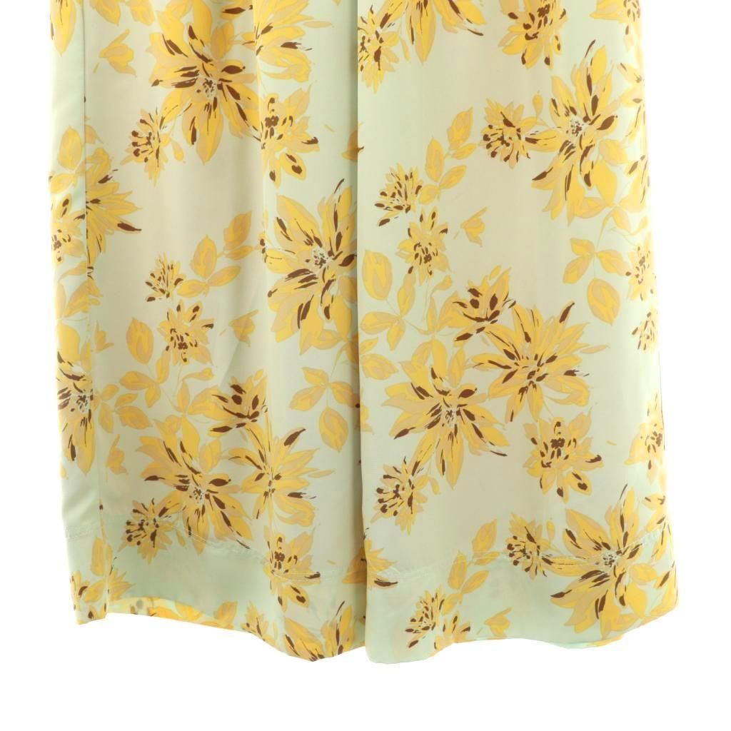 マチャット MACHATT フラワーワイドパンツ イージー ライトブルー /HK