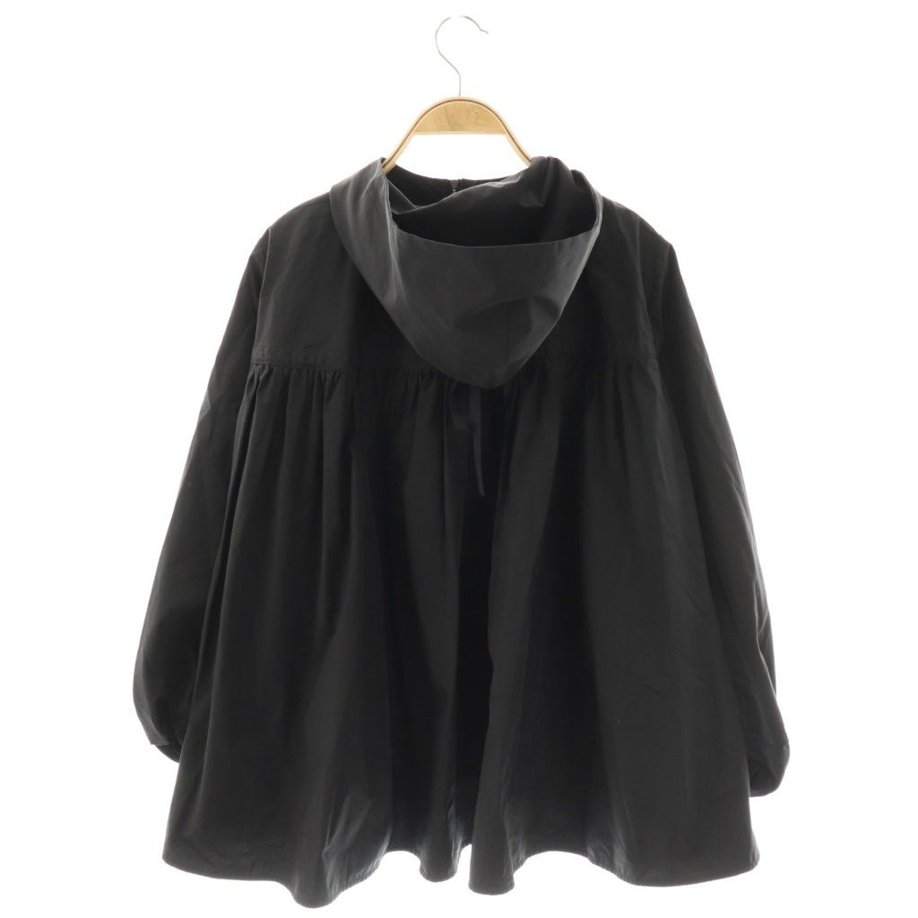 ヨリ yori バックギャザージップアップ撥水パーカー ジャンパー F ネイビー CX OS