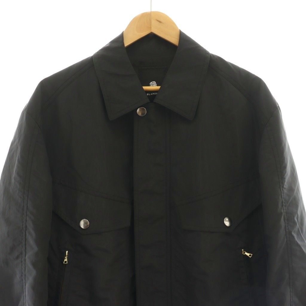  ブラミンク BLAMINK SPRING Taffeta Zip BLOUSON ブルゾン ジャケット 2 ブラック DF OS ジャンパー ブルゾン ジャケット アウター