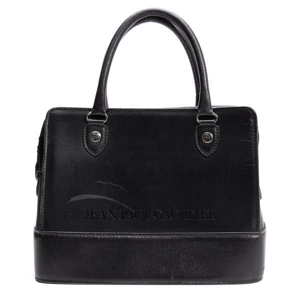 ジャンポールゴルチエJean Paul GAULTIER ロゴレザー切替デザイン