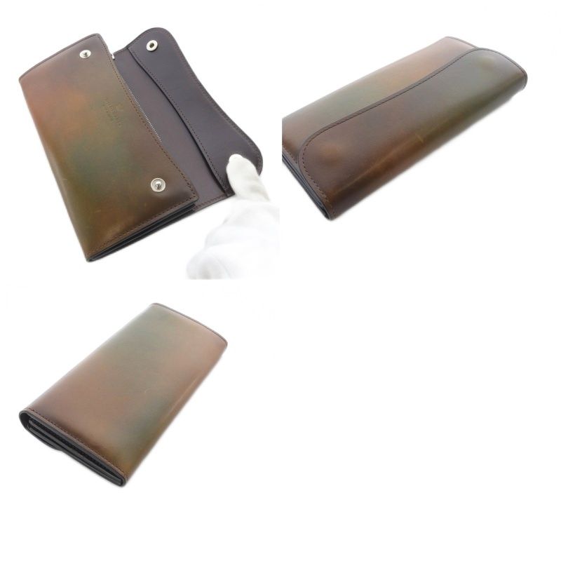  ワイルドスワンズ WAVE スフマートレザー 長財布 ブラウン YO 25 AD 長財布 小物