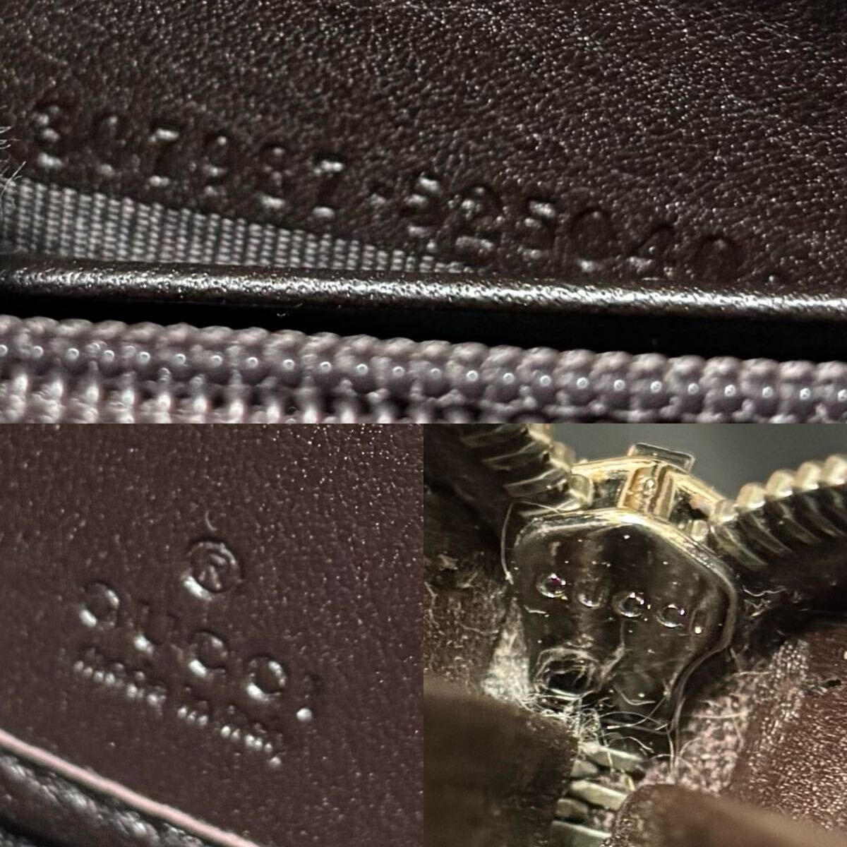 m2 GUCCI 長 財布 ジップ アラウンド ウォレット ラウンド ファスナー