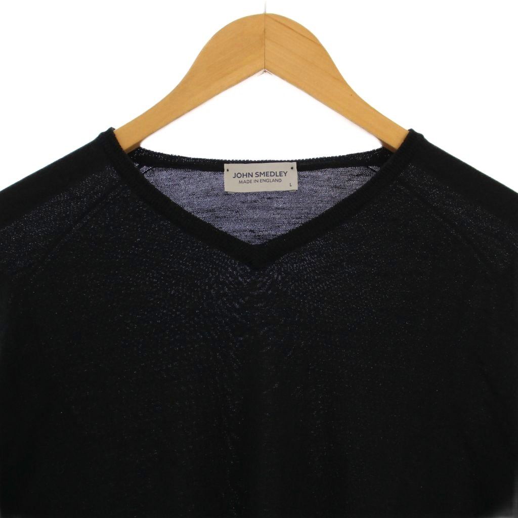 ジョンスメドレー JOHN SMEDLEY ニット セーター 長袖 Vネック ウール
