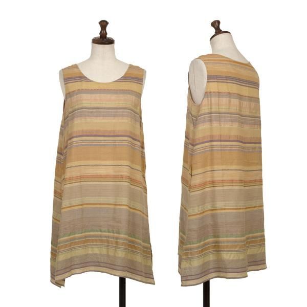 ヨーガンレールJURGEN LEHL シルク混コットンマルチボーダー