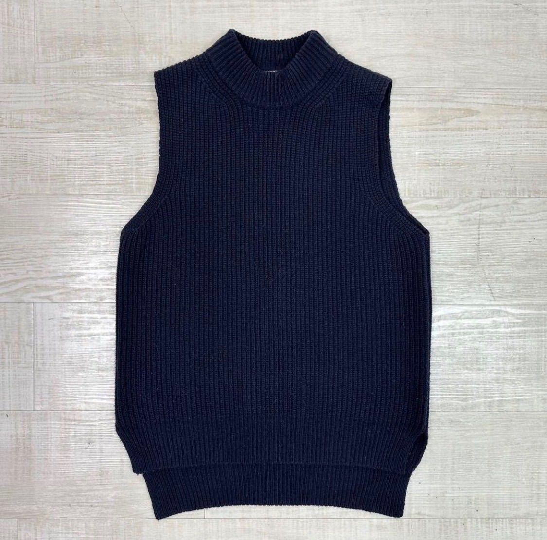 20aw 2020 MARNI マルニ ウール リブ モックネック ニット ベスト KNIT