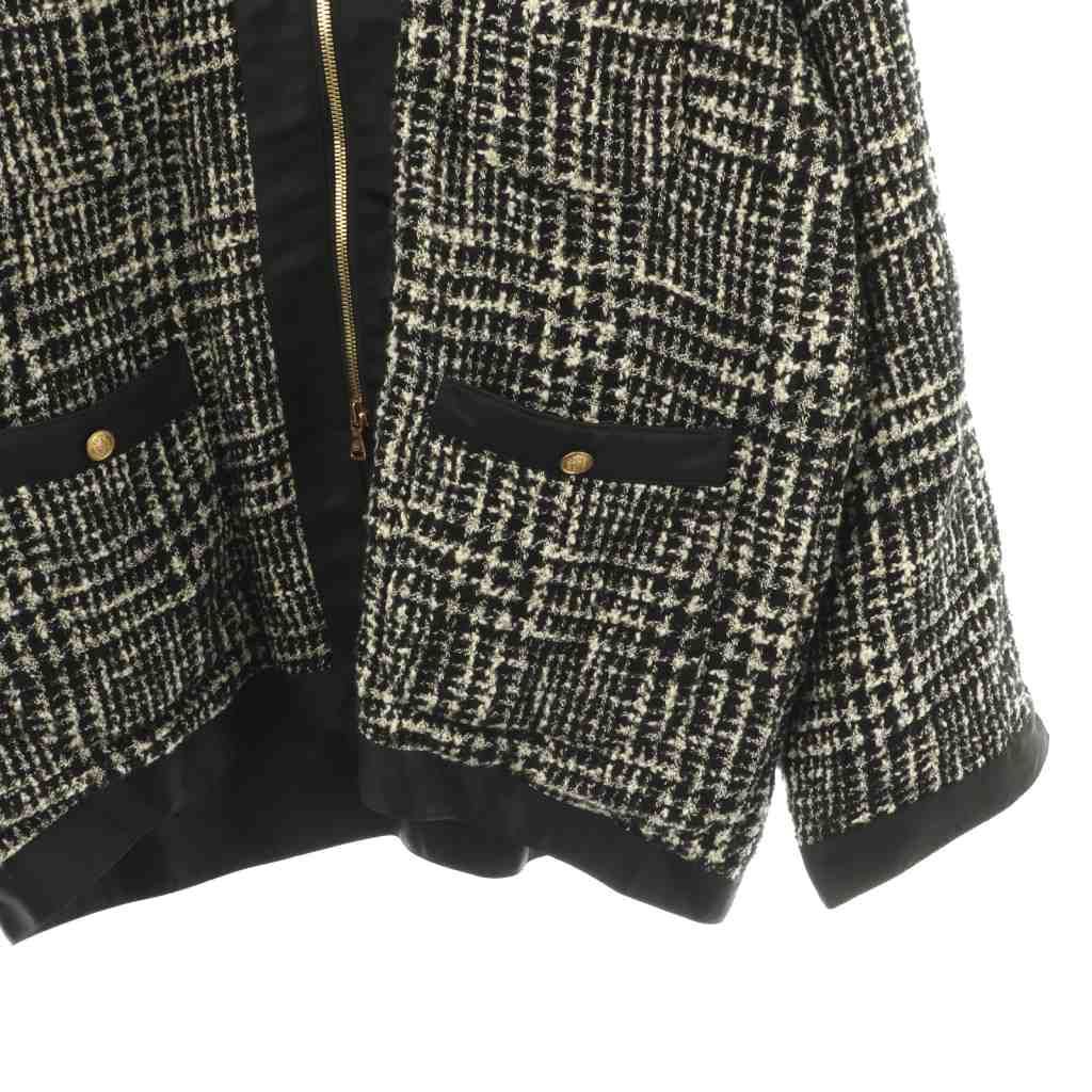 エムズブラック m's braque DeuxiemeClasse取扱い ツイードノーカラー