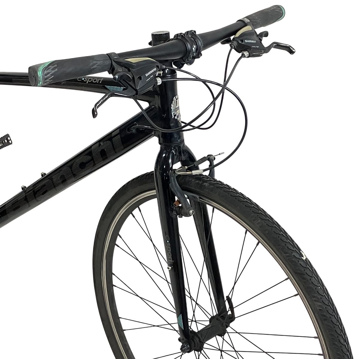 Bianchi C SPORT1 クロスバイク 外装3×8段 Shimano ALTUS ブラック